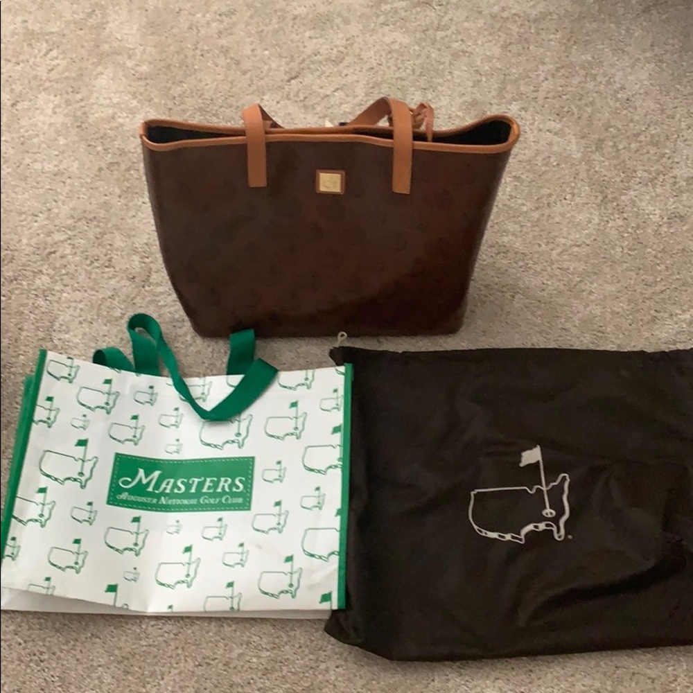 Masters real italian leather tote purse